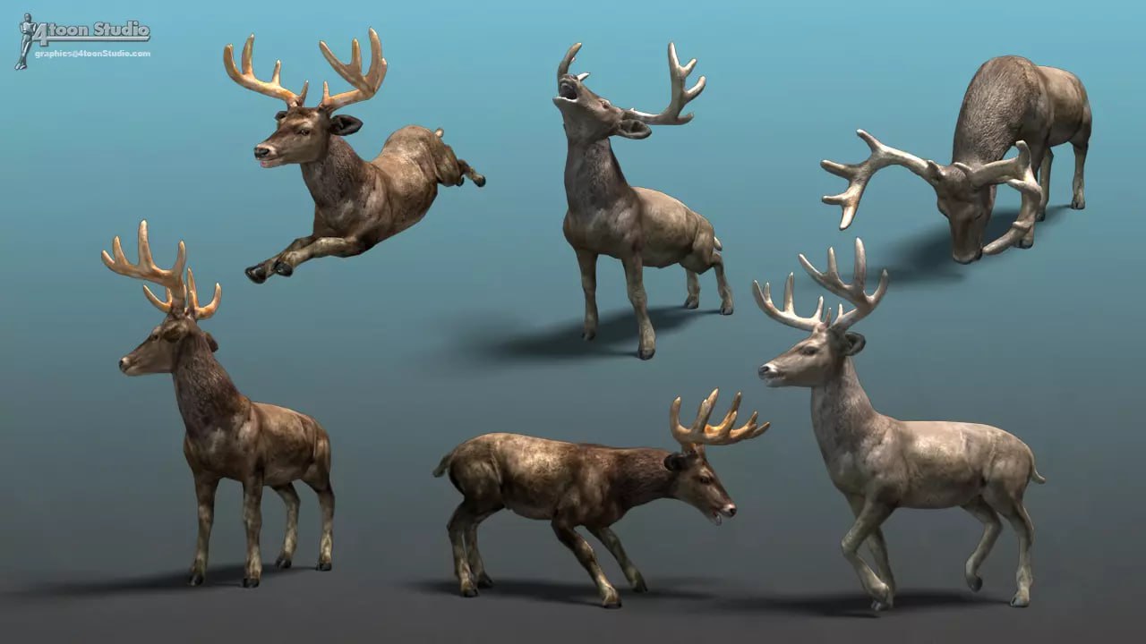Forest Animal - Deer & Moose Family Pack📱 - изображение 3
